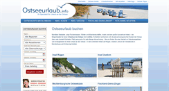 Desktop Screenshot of ostseeurlaub.info